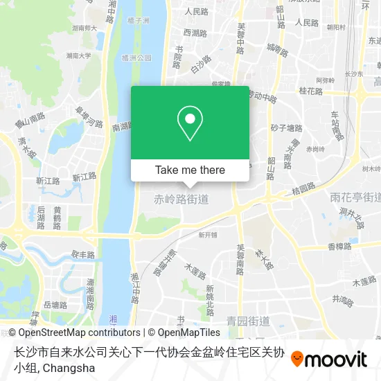 长沙市自来水公司关心下一代协会金盆岭住宅区关协小组 map