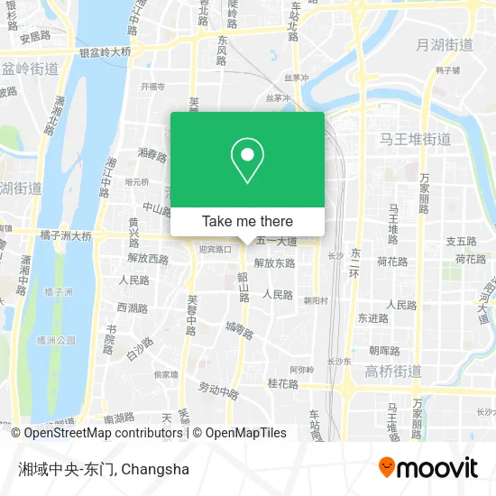 湘域中央-东门 map