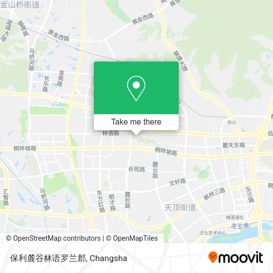 保利麓谷林语罗兰郡 map