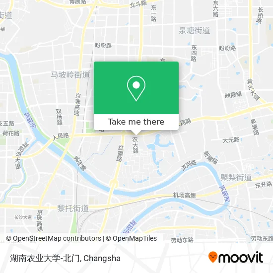 湖南农业大学-北门 map