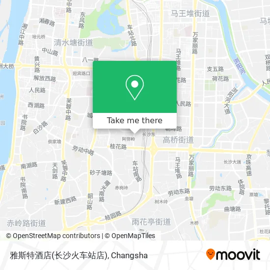 雅斯特酒店(长沙火车站店) map