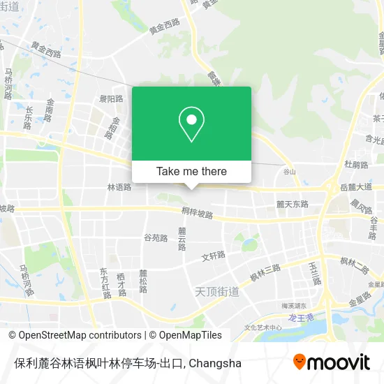 保利麓谷林语枫叶林停车场-出口 map