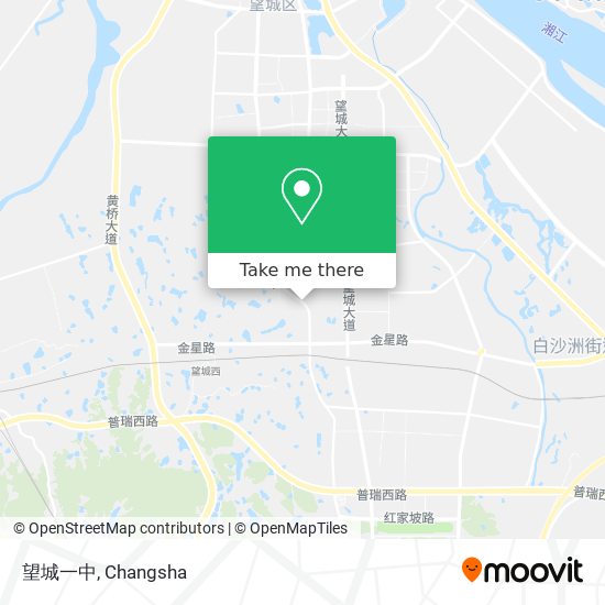 望城一中 map