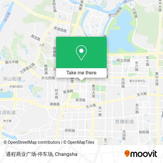 通程商业广场-停车场 map