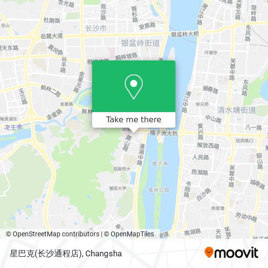 星巴克(长沙通程店) map