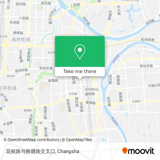 花侯路与曲塘路交叉口 map