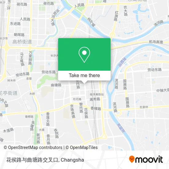 花侯路与曲塘路交叉口 map