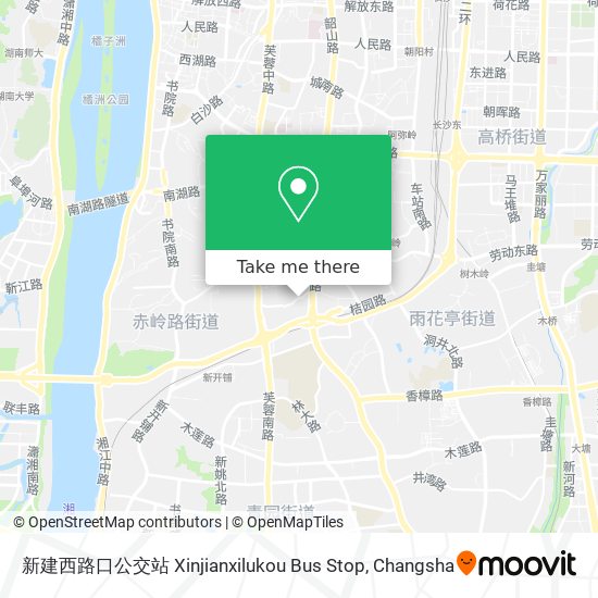 新建西路口公交站 Xinjianxilukou Bus Stop map