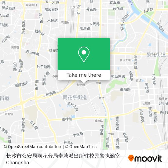 长沙市公安局雨花分局圭塘派出所驻校民警执勤室 map