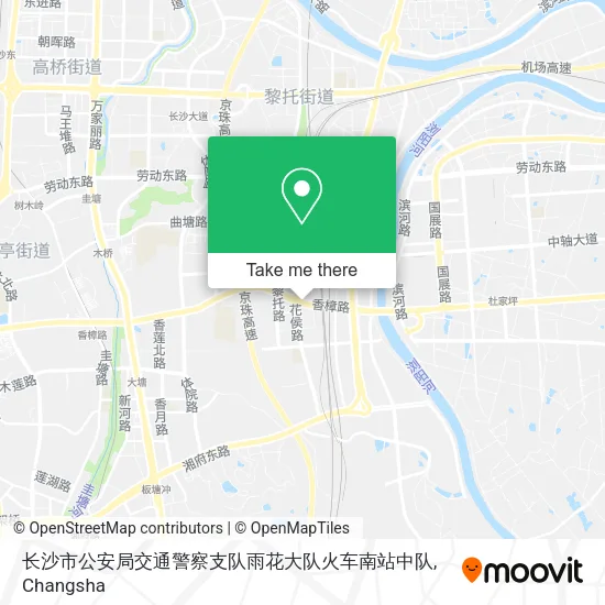 长沙市公安局交通警察支队雨花大队火车南站中队 map