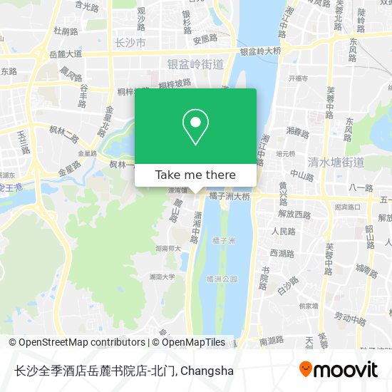 长沙全季酒店岳麓书院店-北门 map
