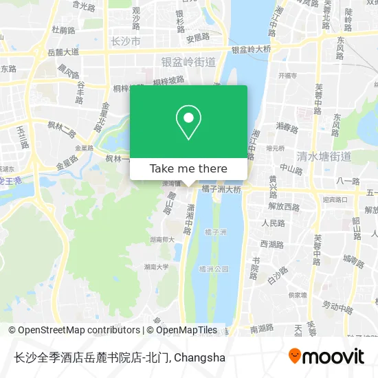 长沙全季酒店岳麓书院店-北门 map