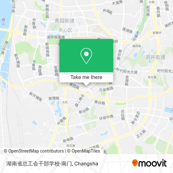 湖南省总工会干部学校-南门 map