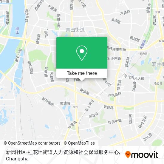新园社区-桂花坪街道人力资源和社会保障服务中心 map