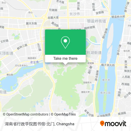 湖南省行政学院图书馆-北门 map