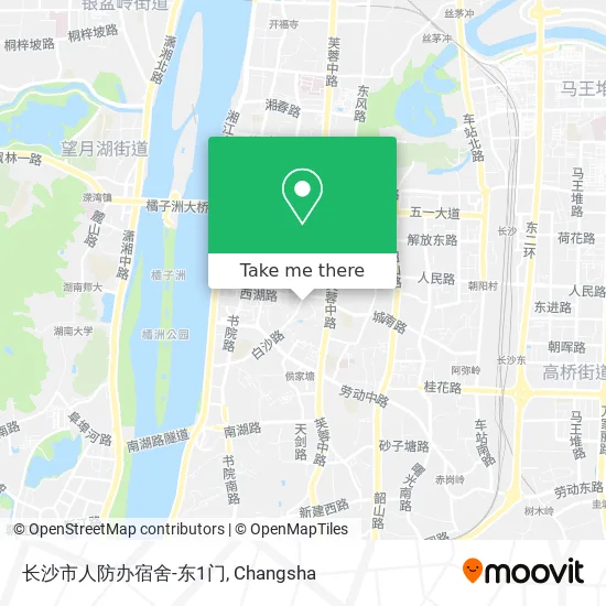 长沙市人防办宿舍-东1门 map