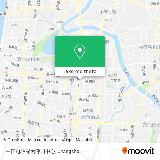 中国电信湖南呼叫中心 map