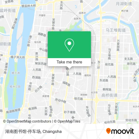湖南图书馆-停车场 map