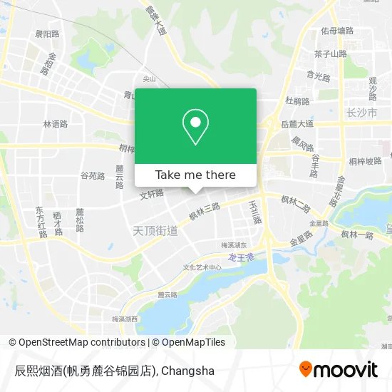 辰熙烟酒(帆勇麓谷锦园店) map