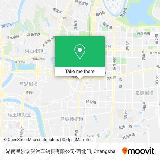 湖南星沙众兴汽车销售有限公司-西北门 map