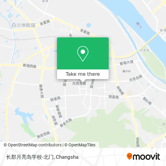 长郡月亮岛学校-北门 map