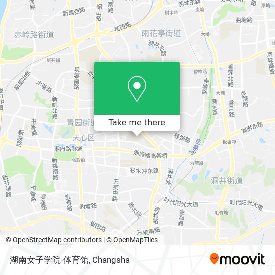 湖南女子学院-体育馆 map