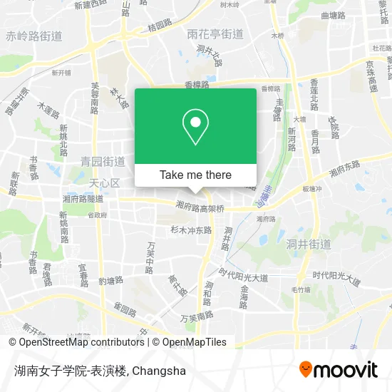 湖南女子学院-表演楼 map