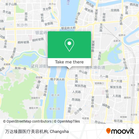 万达臻颜医疗美容机构 map