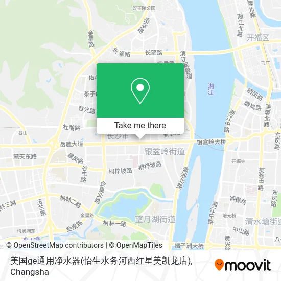 美国ge通用净水器(怡生水务河西红星美凯龙店) map