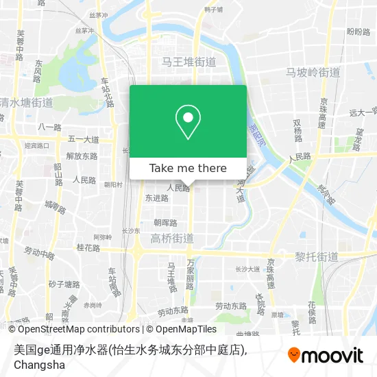 美国ge通用净水器(怡生水务城东分部中庭店) map