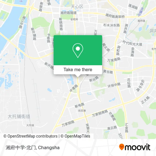 湘府中学-北门 map