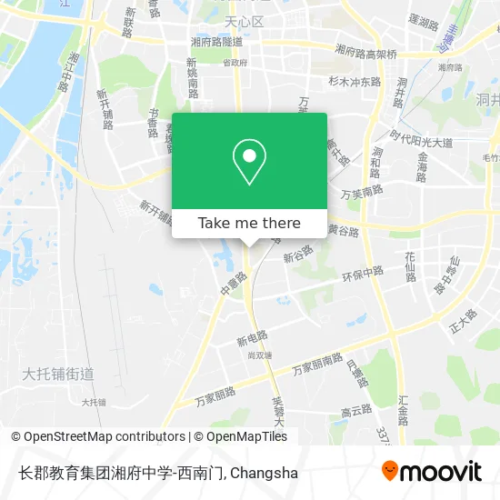 长郡教育集团湘府中学-西南门 map