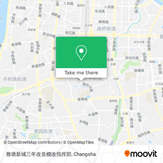 雅塘新城三年改造棚改指挥部 map