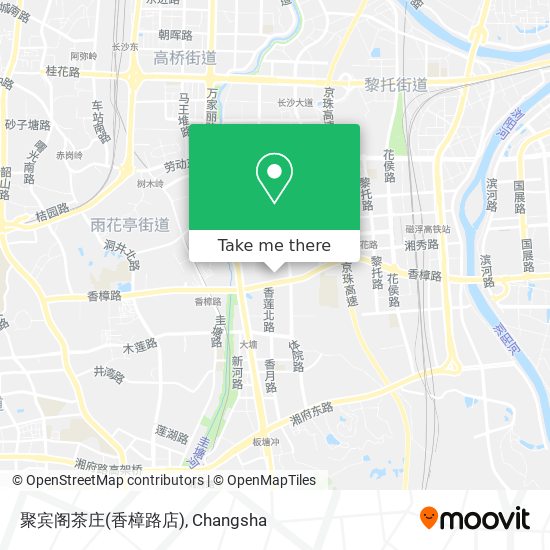 聚宾阁茶庄(香樟路店) map