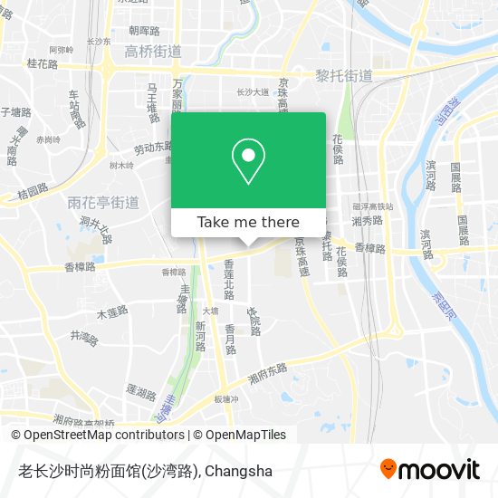 老长沙时尚粉面馆(沙湾路) map