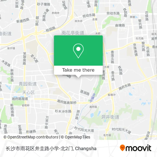 长沙市雨花区井圭路小学-北2门 map