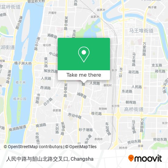 人民中路与韶山北路交叉口 map