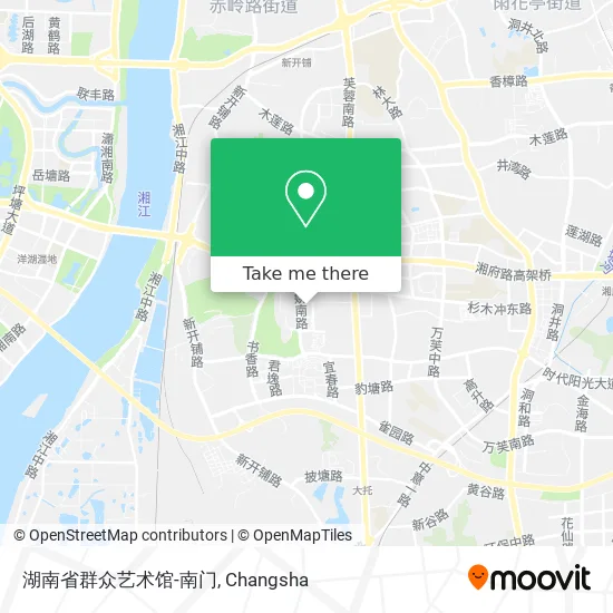 湖南省群众艺术馆-南门 map