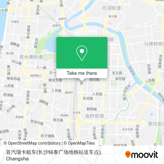 首汽瑞卡租车(长沙锦泰广场地铁站送车点) map