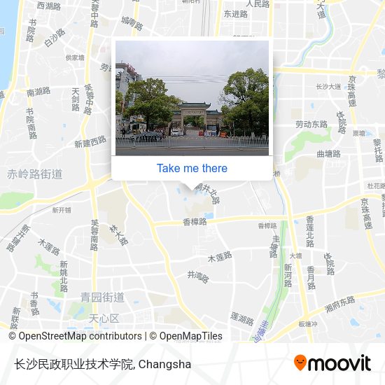 长沙民政职业技术学院 map