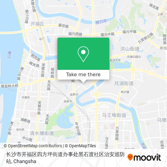 长沙市开福区四方坪街道办事处黑石渡社区治安巡防站 map