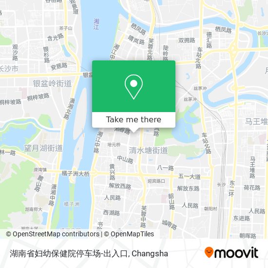 湖南省妇幼保健院停车场-出入口 map