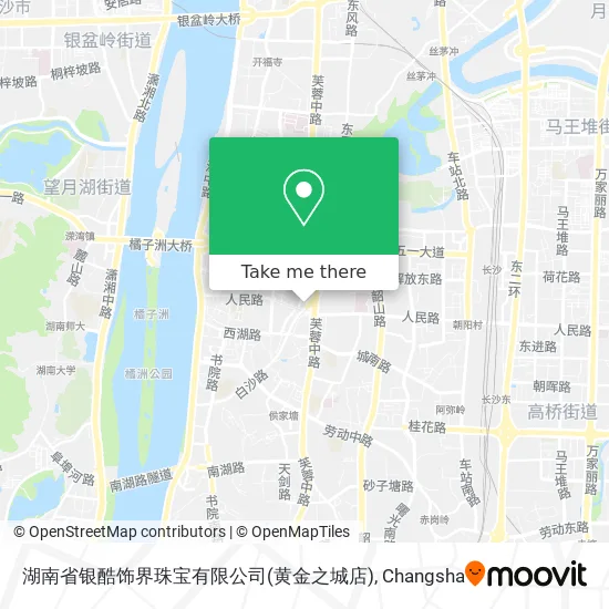 湖南省银酷饰界珠宝有限公司(黄金之城店) map