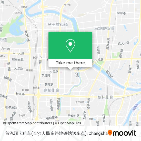 首汽瑞卡租车(长沙人民东路地铁站送车点) map