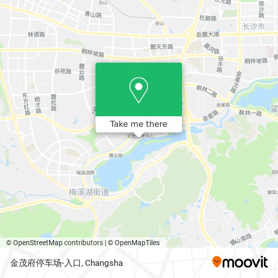 金茂府停车场-入口 map