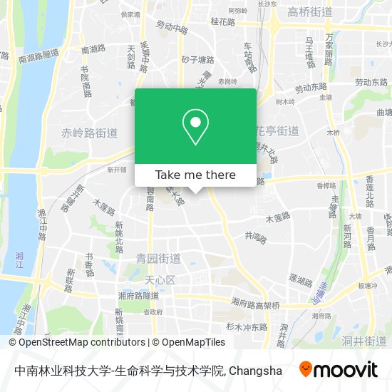 中南林业科技大学-生命科学与技术学院 map