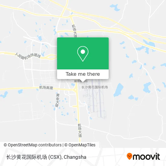 长沙黄花国际机场 (CSX) map