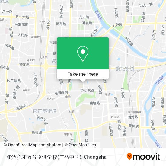 惟楚竞才教育培训学校(广益中学) map
