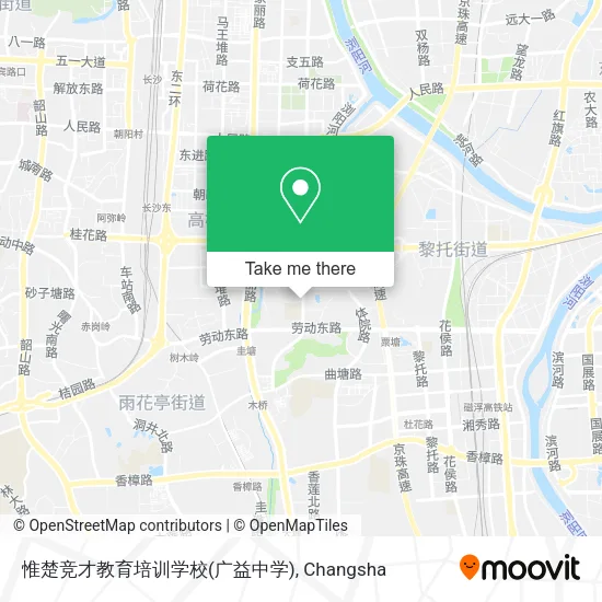 惟楚竞才教育培训学校(广益中学) map