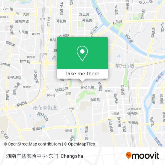 湖南广益实验中学-东门 map